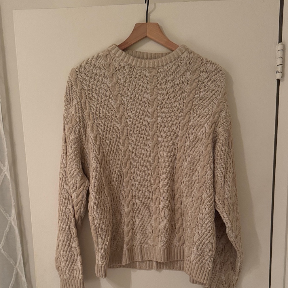 ASOS Beige Cable Knit Sweater